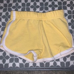 Yellow toddler shorts size 2t